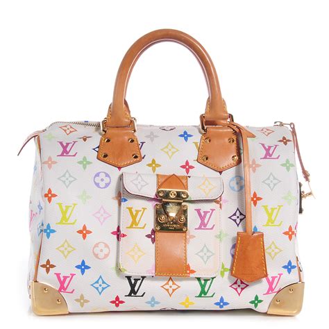 louis vuitton multicolor speedy 30 white|louis Vuitton Speedy bandoulière 30.